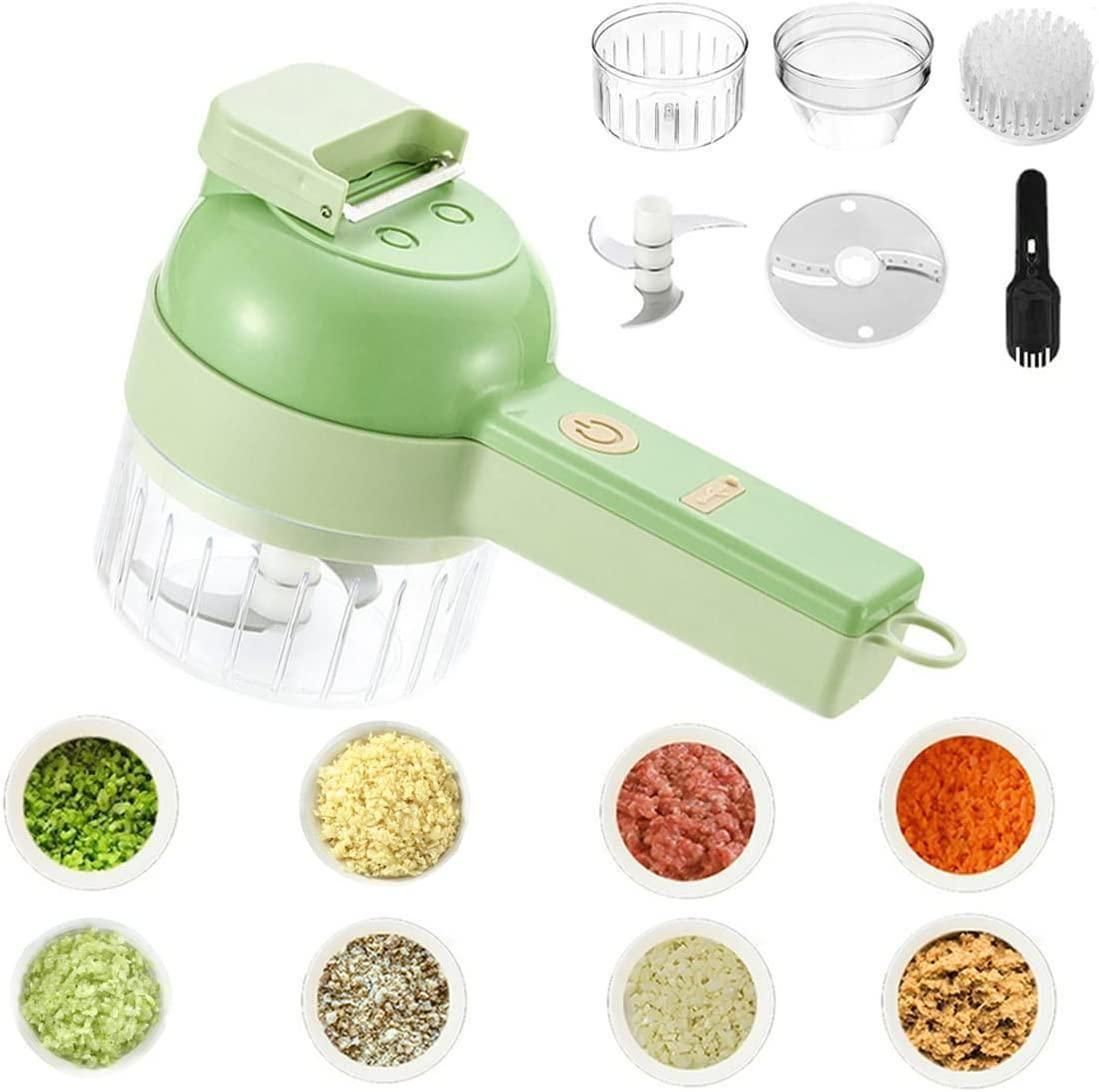 SwiftChop 4-in-1 Portable Electric Vegetable Cutter Set