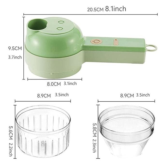 SwiftChop 4-in-1 Portable Electric Vegetable Cutter Set