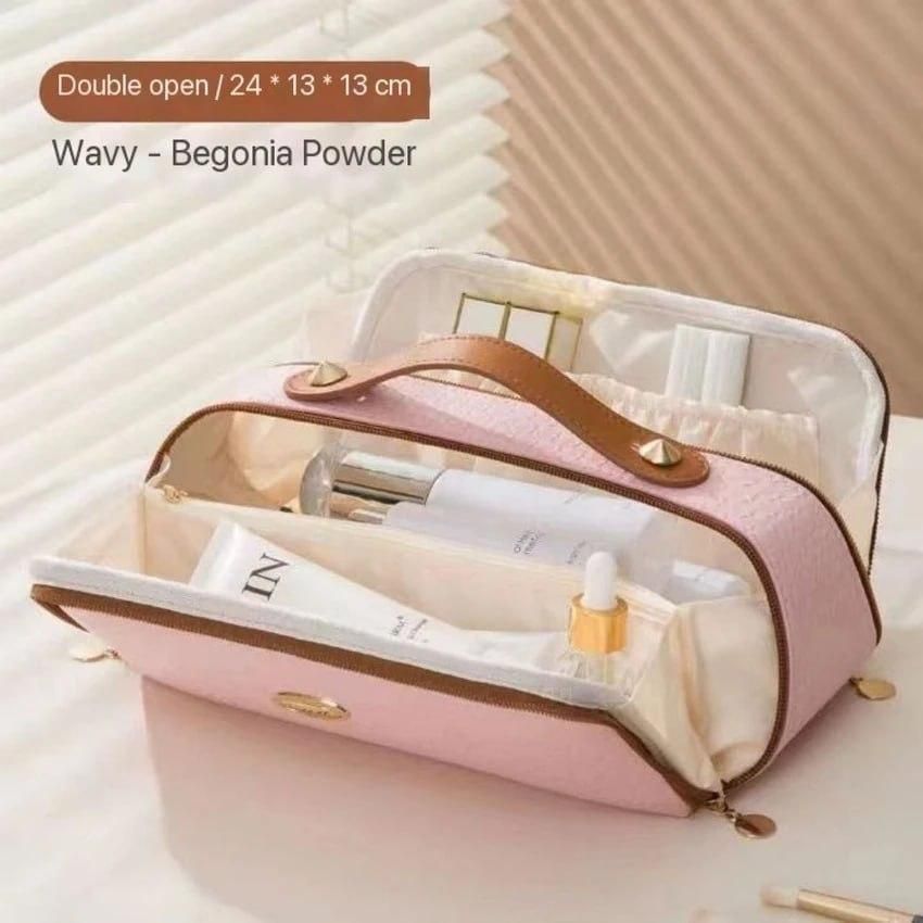 GlamWeave Double Zipper Cosmetics Bag