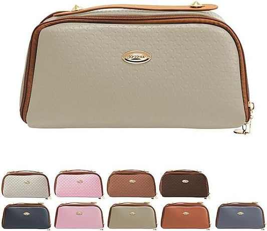 GlamWeave Double Zipper Cosmetics Bag
