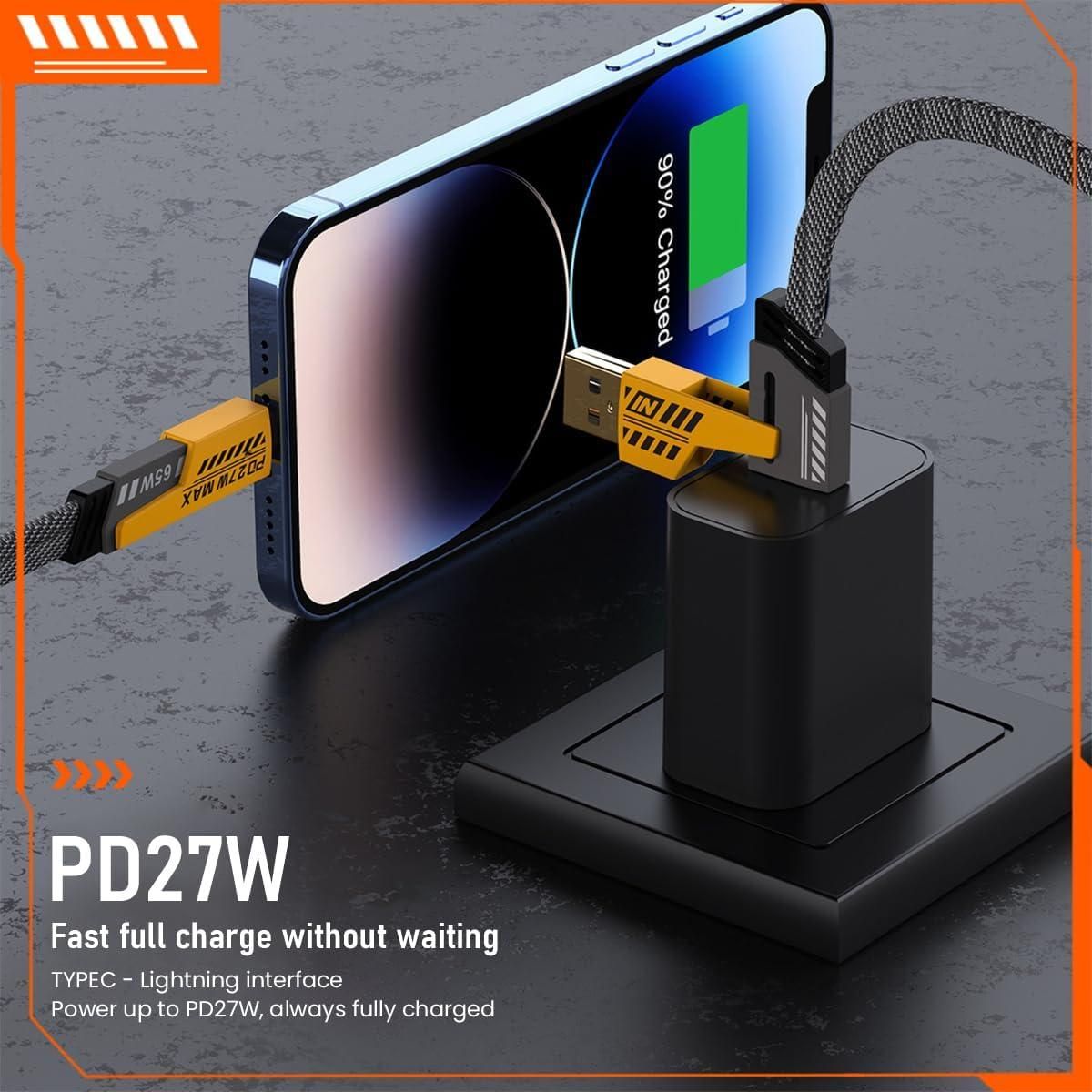 ChargeMate™ 4-in-1 USB-C & Lightning Cable